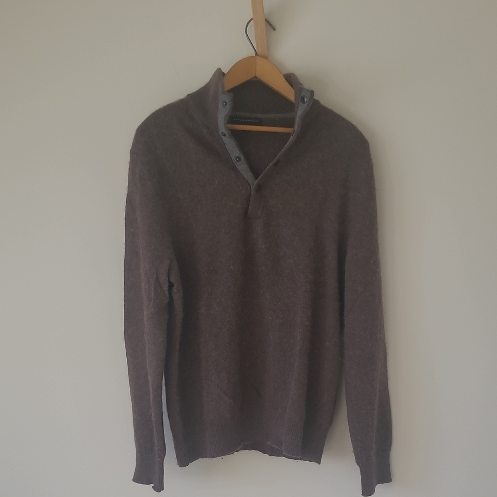 Banana Republic 3/4 button up fisherman sweater